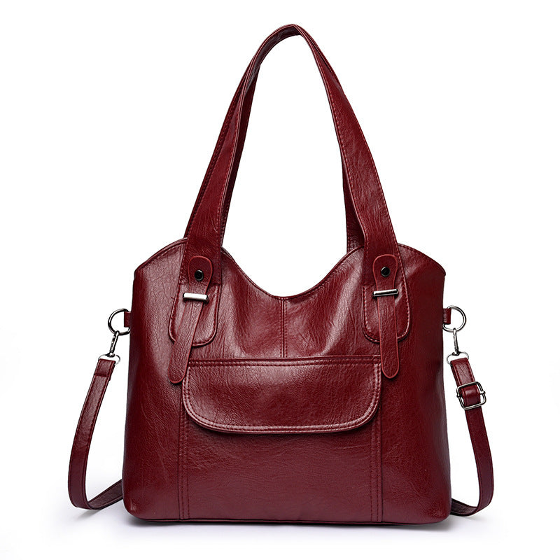 Winter Large Capacity Portable Trendy Soft Women's Shoulder Bag