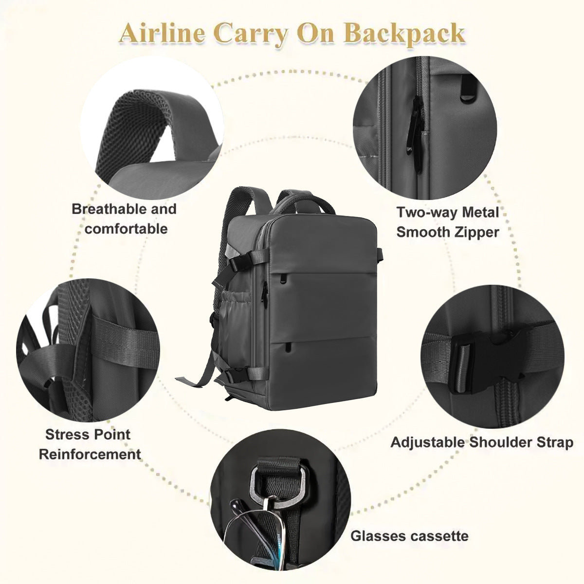Trendy Slouchy Casual Creative Large Capacity Leisure Backpack
