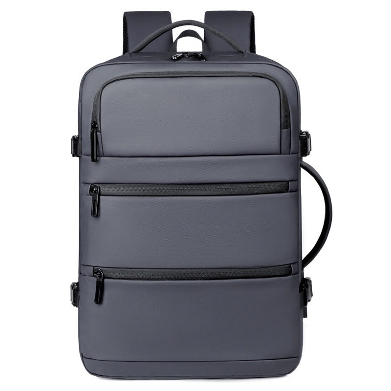 Men's Business Large Capacity Scalable Waterproof Trip Leisure Backpack