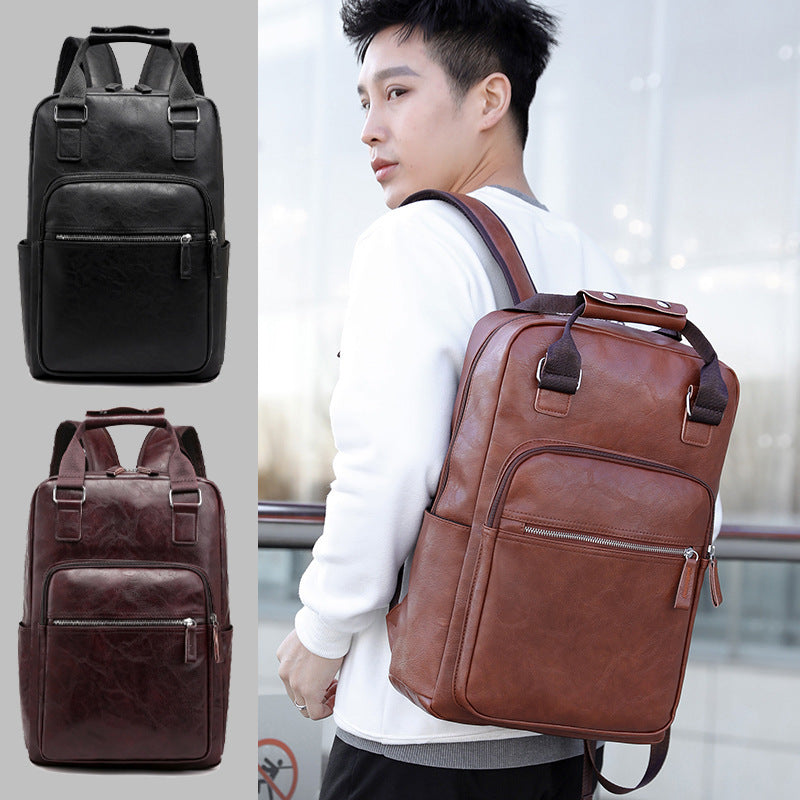 Men's Waterproof Commuter Inch Computer Large Capacity Leisure Backpack