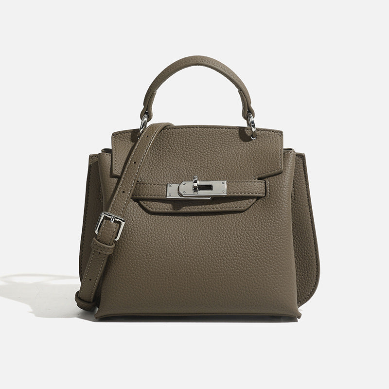 Women's High-grade Kelly Genuine Leather Commuter Fashion Lock