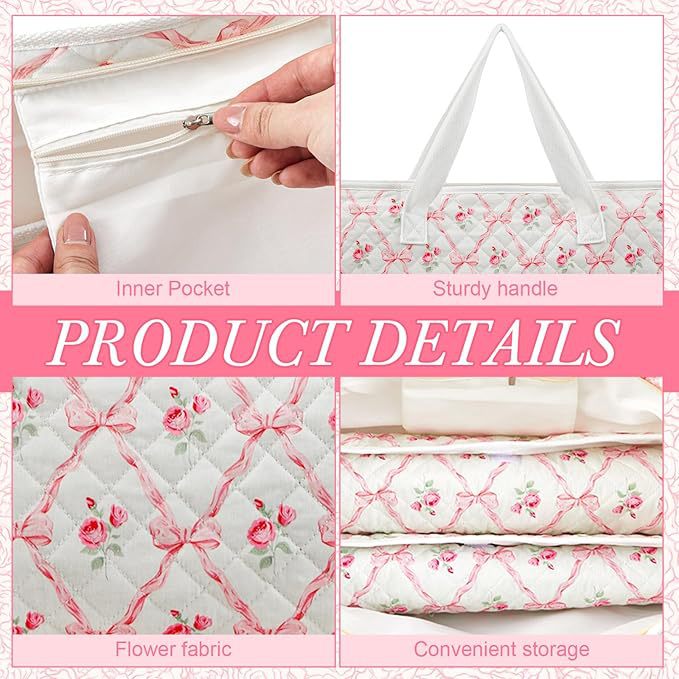 Large Capacity Floral Mahjong Multifunctional Portable Makeup Bag