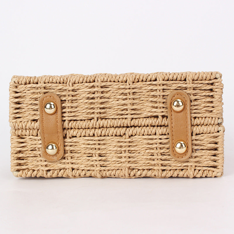 Women's Woven Seaside Holiday Minority Simple Design Women's Messenger Bag