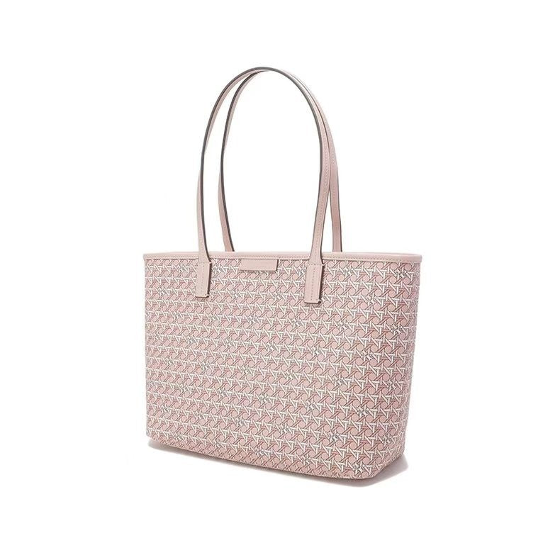 Women's Niche High-grade Portable Fashion Color Contrast Commuter Waterproof Tote Bags