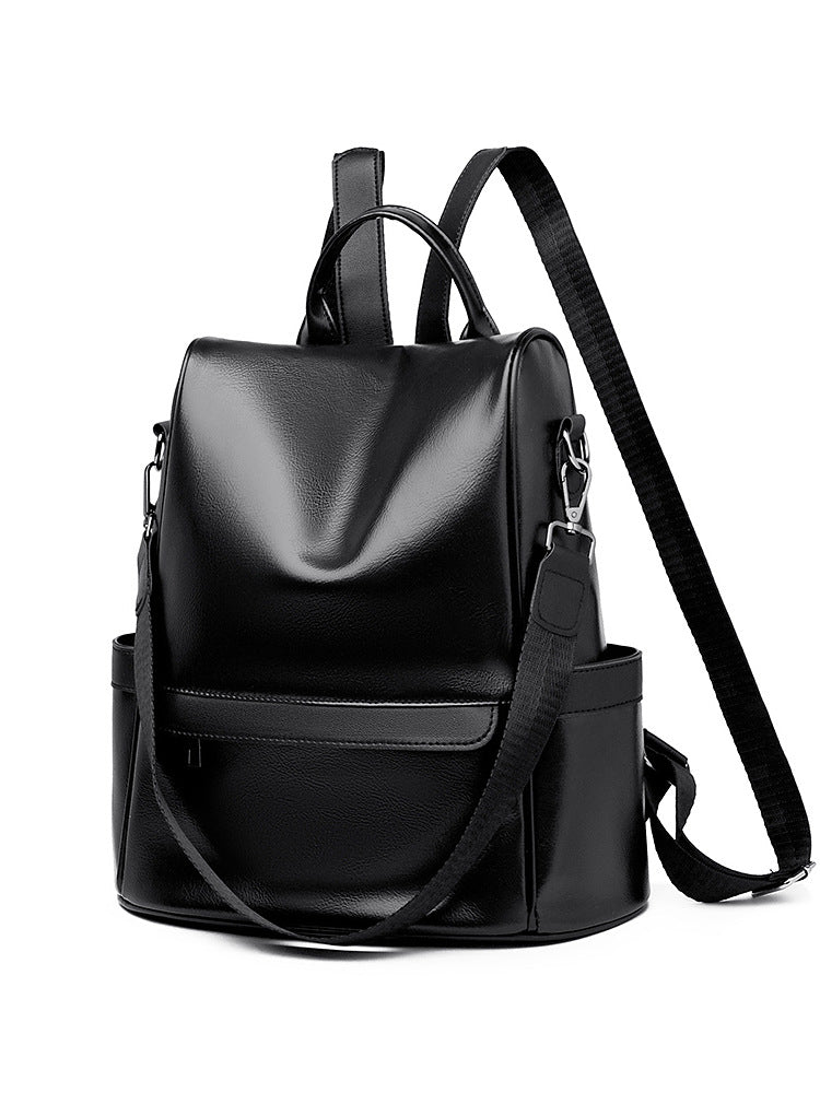 Women's Simple Retro Fashionable Soft Leather Leisure Women's Backpack