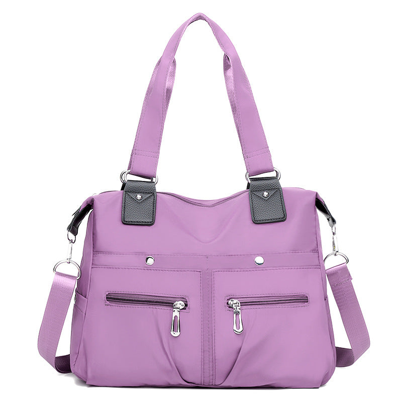 Women's Stylish Lightweight Oxford Cloth Korean Style Large Capacity Waterproof Shopping Bags