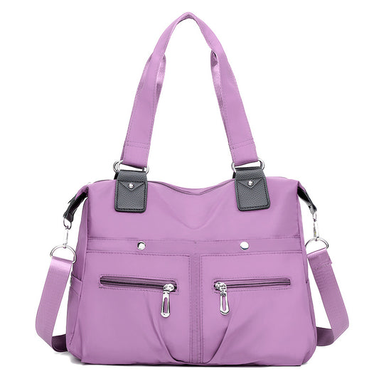 Women's Stylish Lightweight Oxford Cloth Korean Style Large Capacity Waterproof Shopping Bags