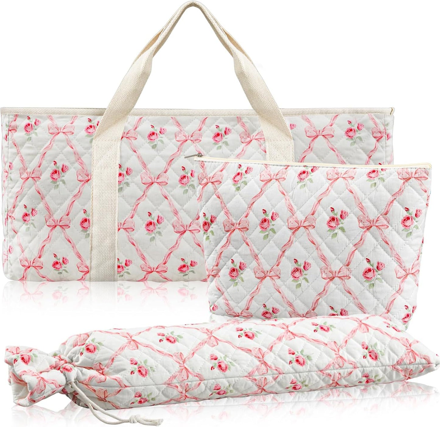 Three-piece Set Storage Mahjong Large Capacity Makeup Bag