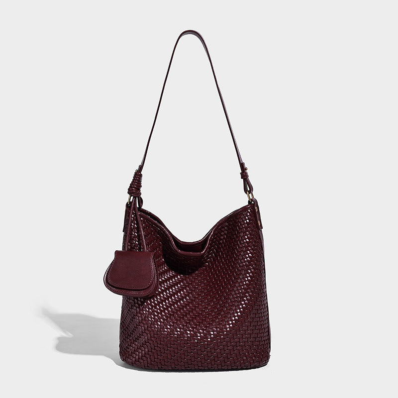High-grade Hand-woven Large Capacity Totes Underarm Tote Bag