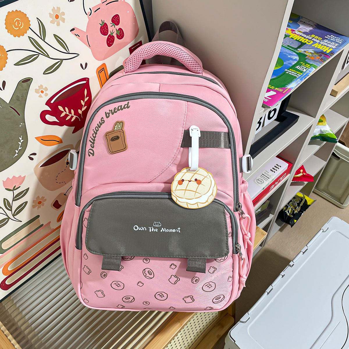 Style University Korean Two-dimensional Cartoon Convenient Large Leisure Backpack