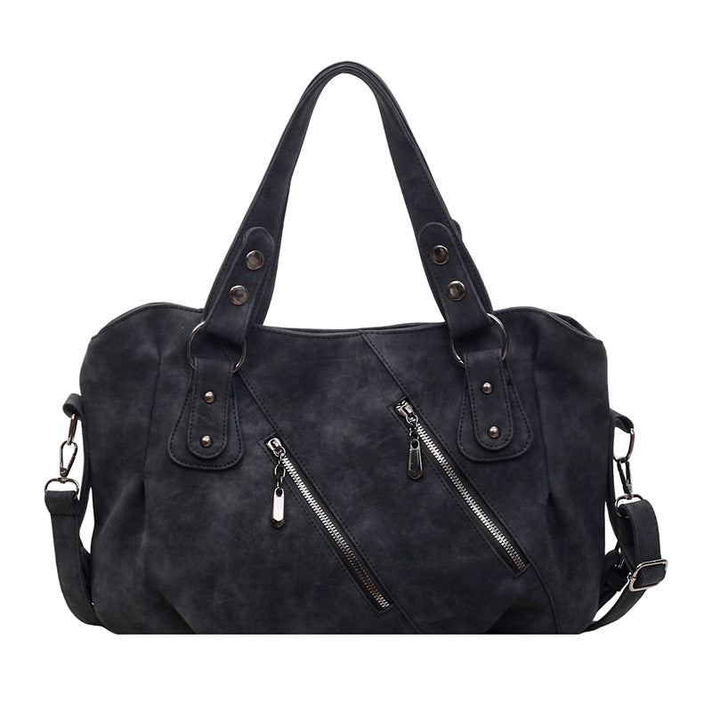 Large Capacity American Retro Frosted Commuter Tote Bag