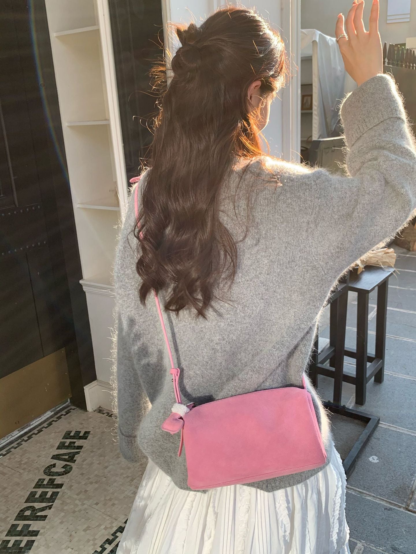 Versatile Women's High-grade Fashionable Suede Commuter Underarm Bag