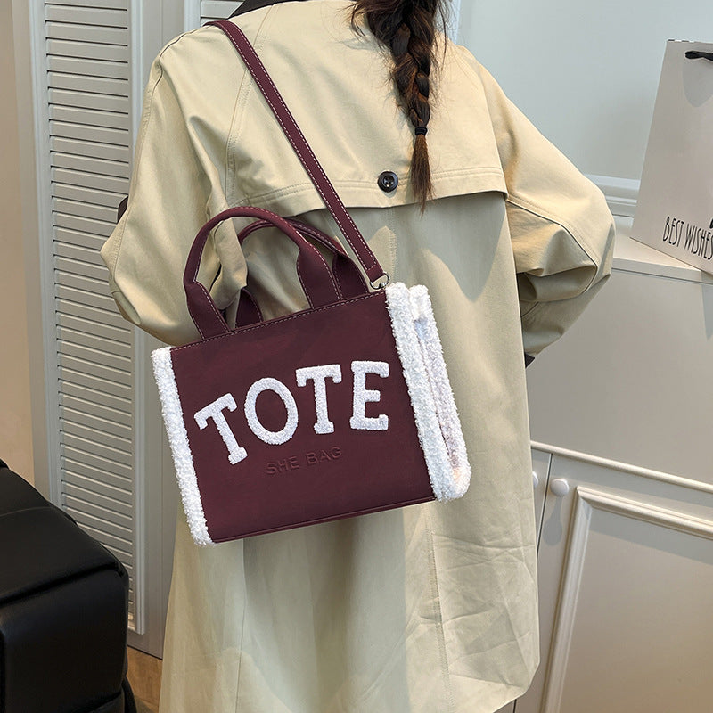 Pretty Classic Slouchy Letter Temperament Wild Women's Shoulder Bag