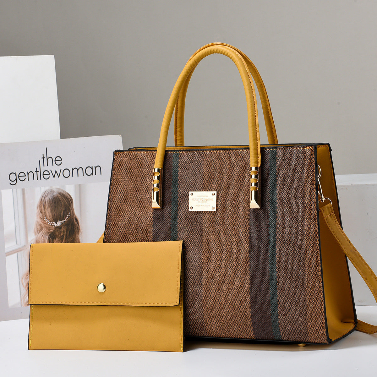 Pretty Women's Fashionable Large Capacity Color-matching Bags