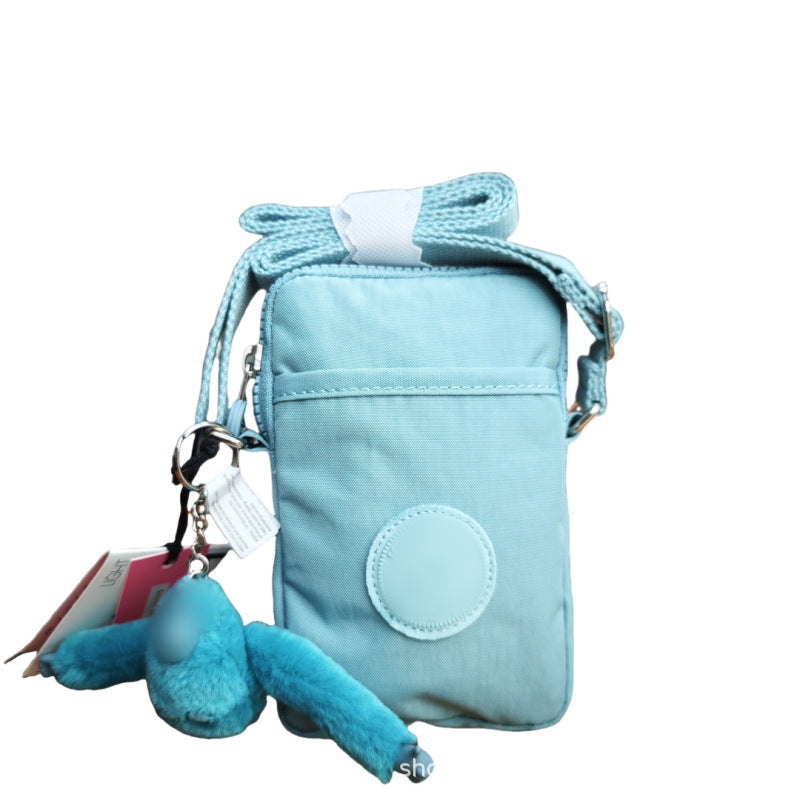 Women's & Men's Monkey Mobile Nylon Waterproof Fashion Lightweight Women's Messenger Bag