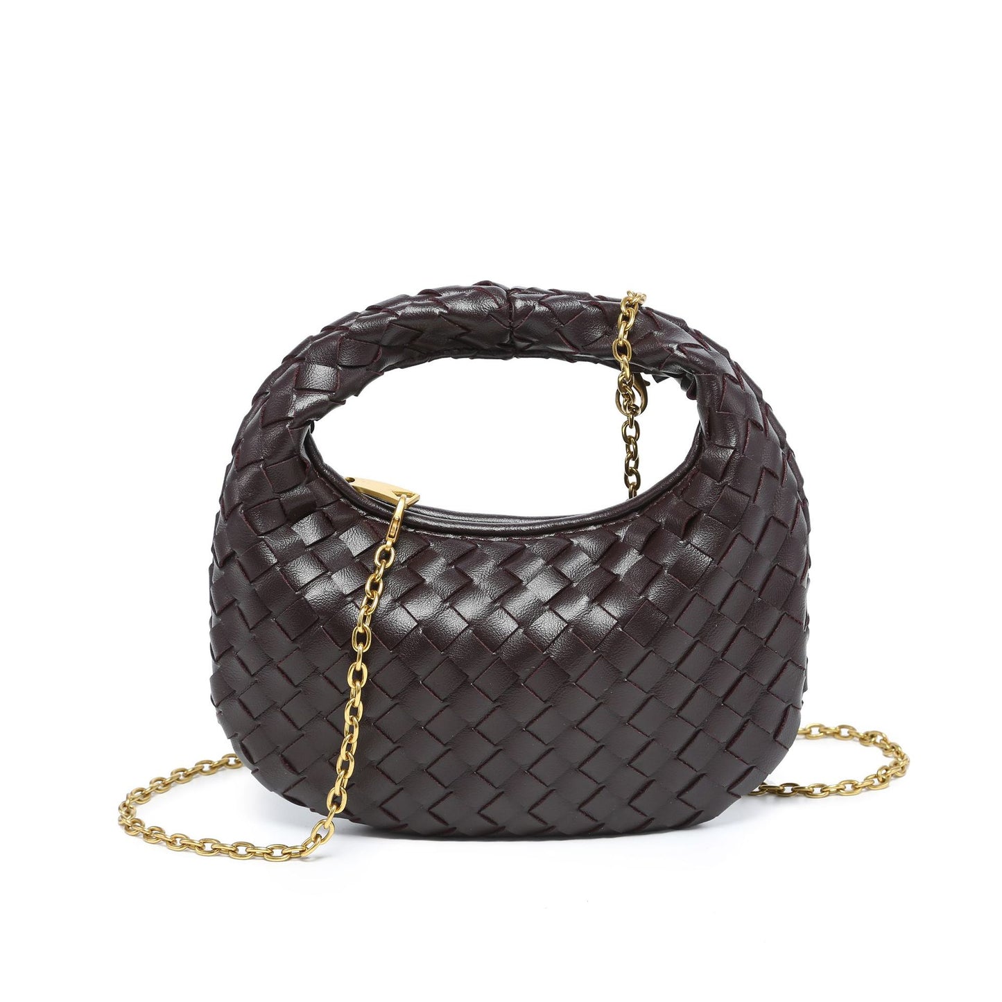 Women's Fashion Solid Color Simple Trend Woven Women's Messenger Bag