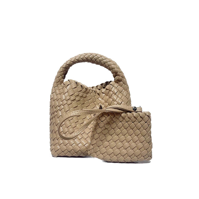 Women's Pretty Spinach Sailor Hand-woven Portable Women's Handbag