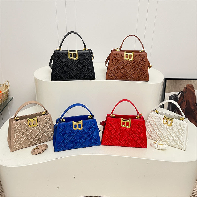 Women's Fashion Simple High-grade Embroidered Silk Scarf Bags