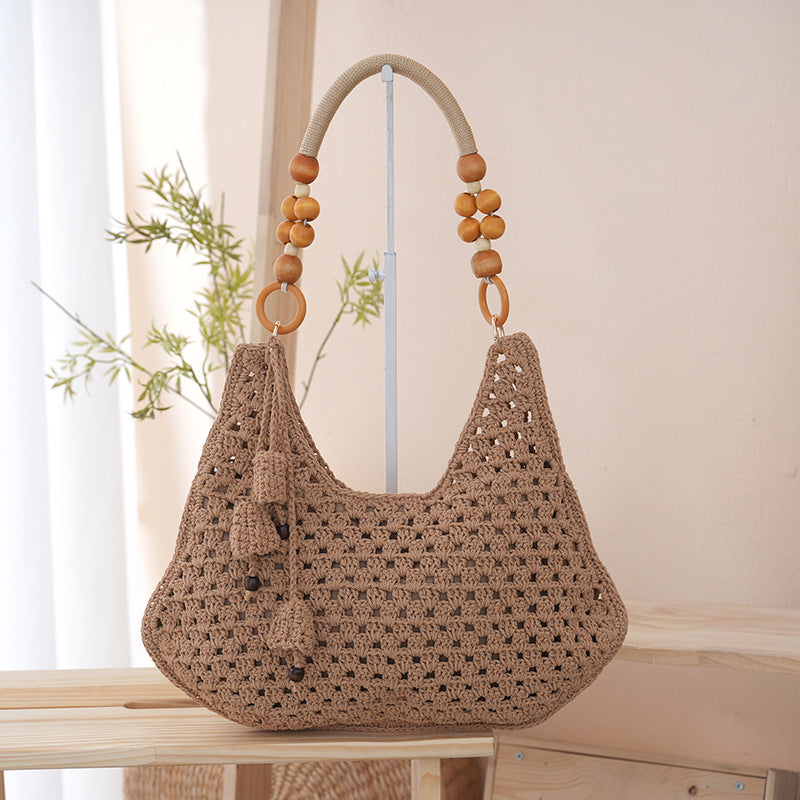 Women's Woven Spring Idle Style Hollow Underarm Women's Handbag