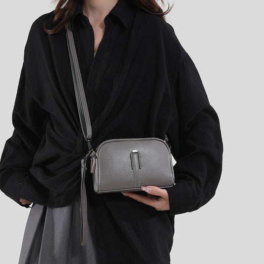 Women's Genuine Leather First Layer Cowhide Mobile Women's Messenger Bag