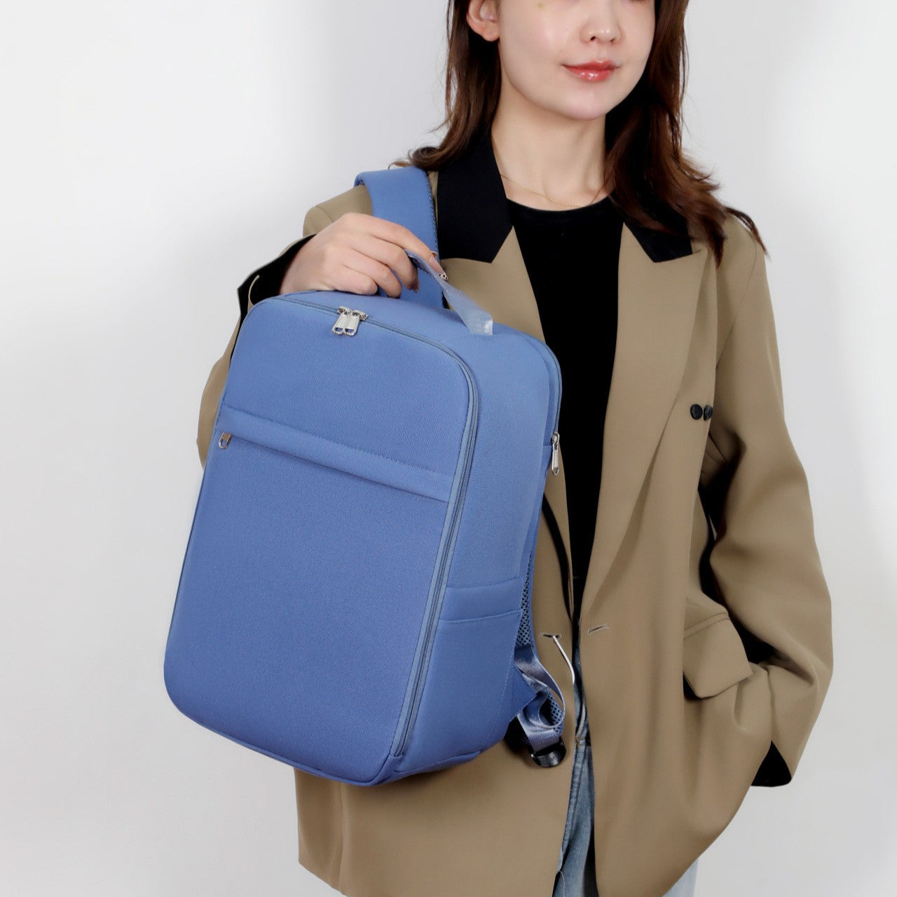 Trip Colorful Simple Solid Color Large Backpacks