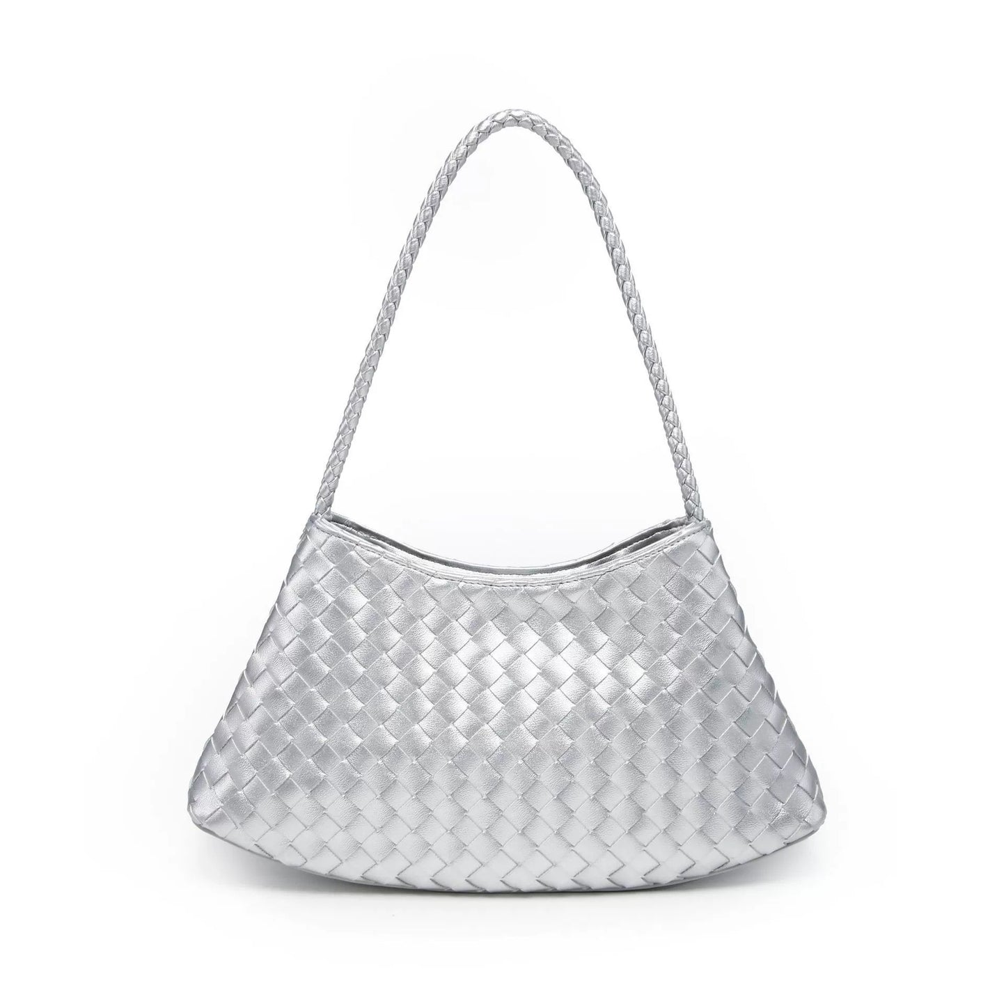 Women's Summer Niche Design Woven Large Capacity French Canvas Lazy Underarm Bag