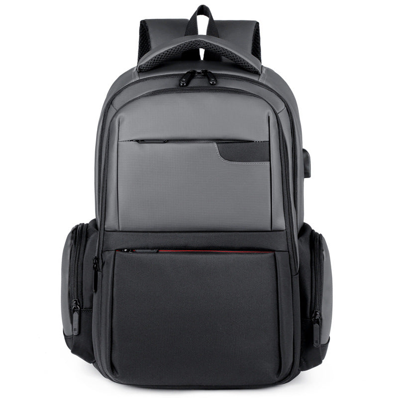 Men's Large Capacity Business Simple Western Style Multifunctional Backpacks