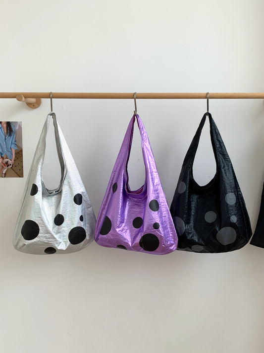 Women's Niche Polka Dot Large Capacity Lightweight Tote Bags