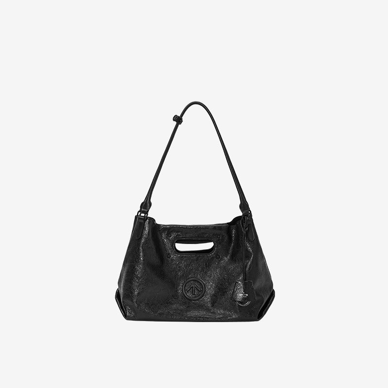 Large Capacity Commuter Cowhide Portable Soft Women's Handbag