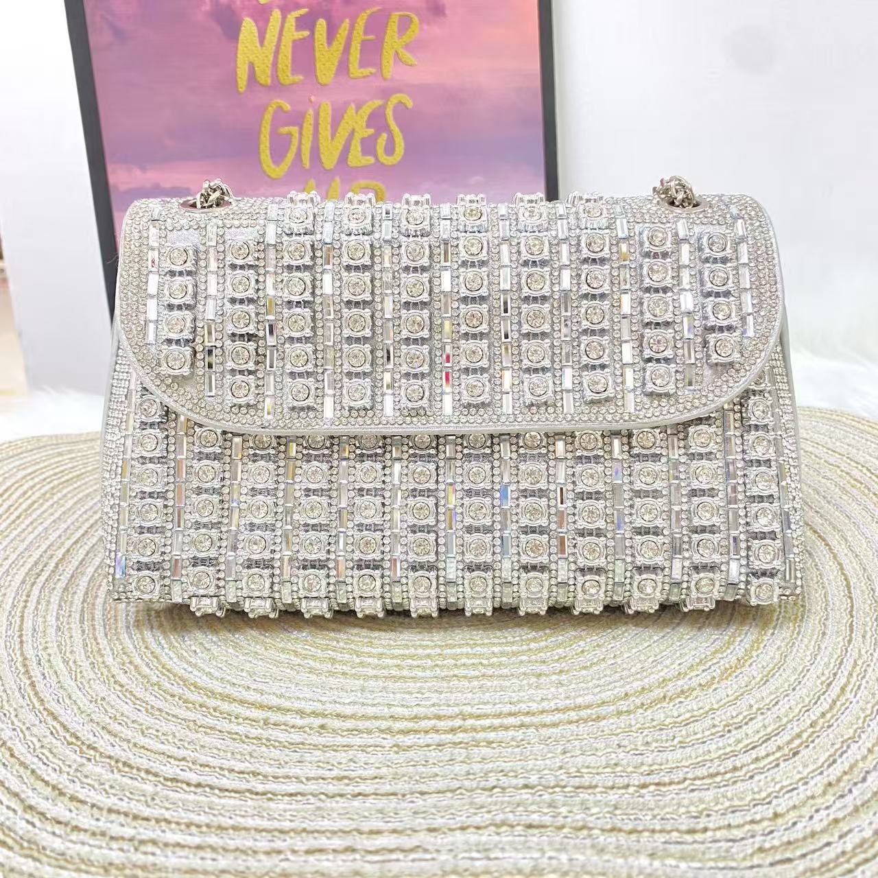 Women's Full Diamond Underarm Banquet Dress One Women's Shoulder Bag