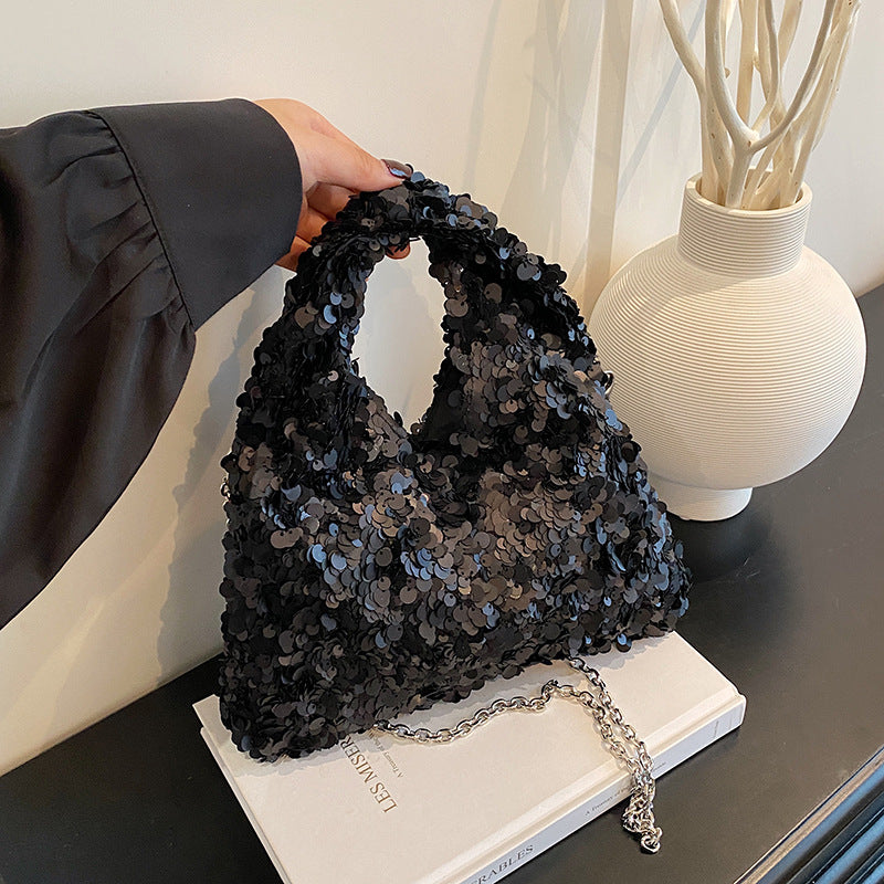 Women's Trendy Wild Elegant Sequins High-grade Handbags