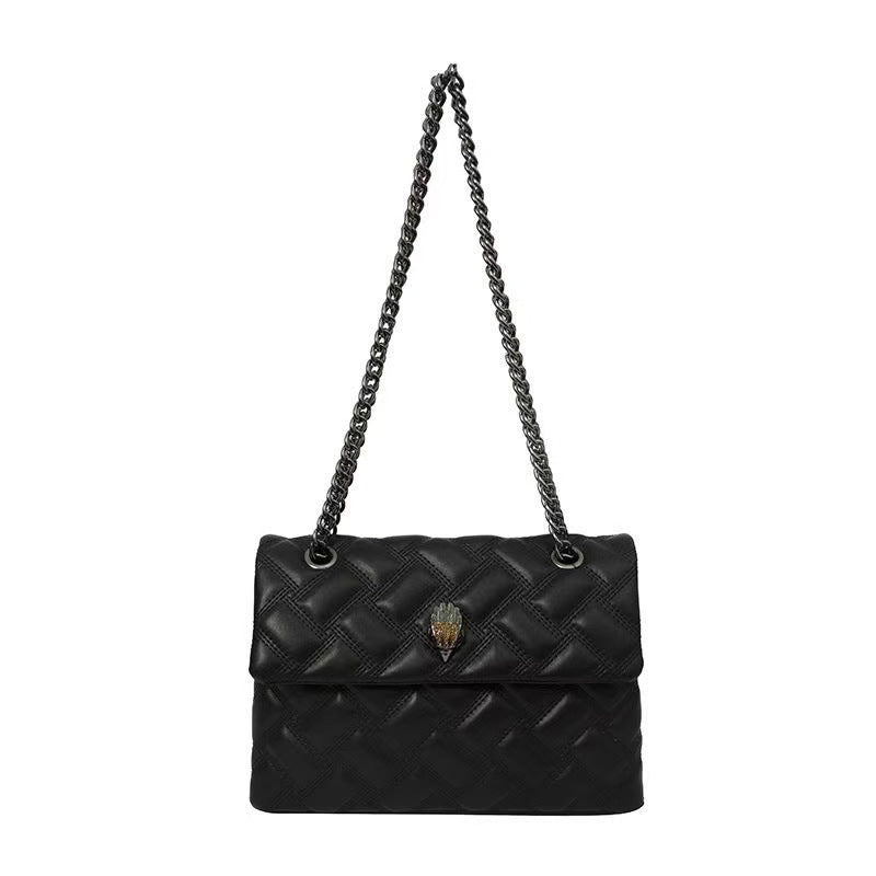 Chain Diamond Embroidery Thread Versatile Eagle Head Light Women's Shoulder Bag
