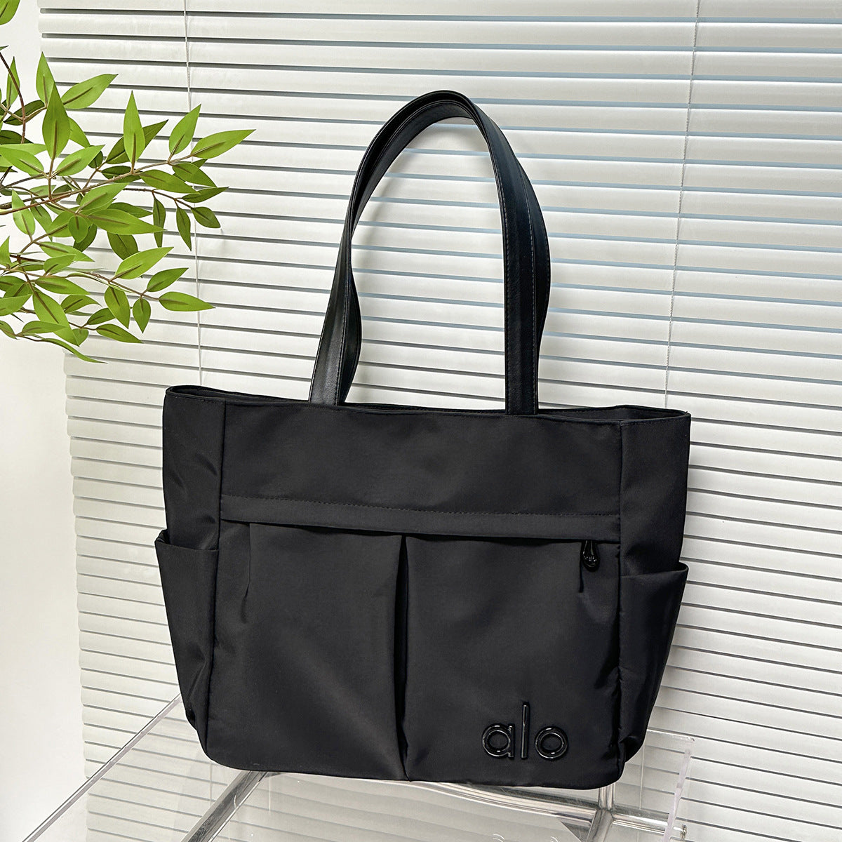 Textured Solid Color Simple Large Capacity Bags