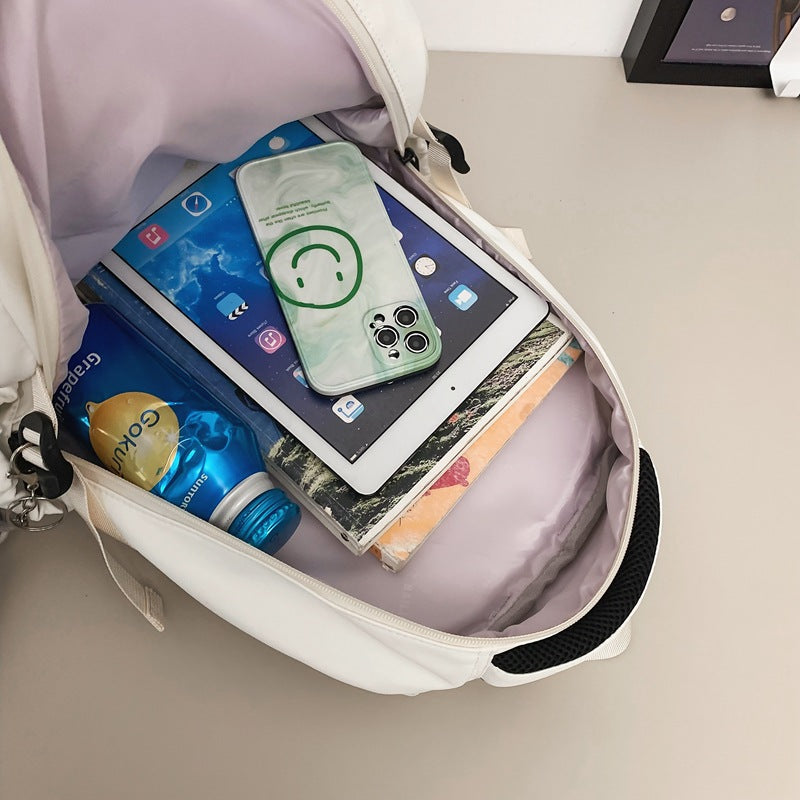 Men's Trendy Cool Large Capacity High Simple College Leisure Backpack
