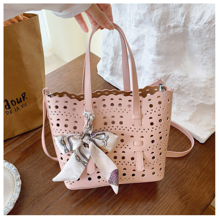 Women's Summer Hollow Fashion Korean Style Portable Women's Shoulder Bag