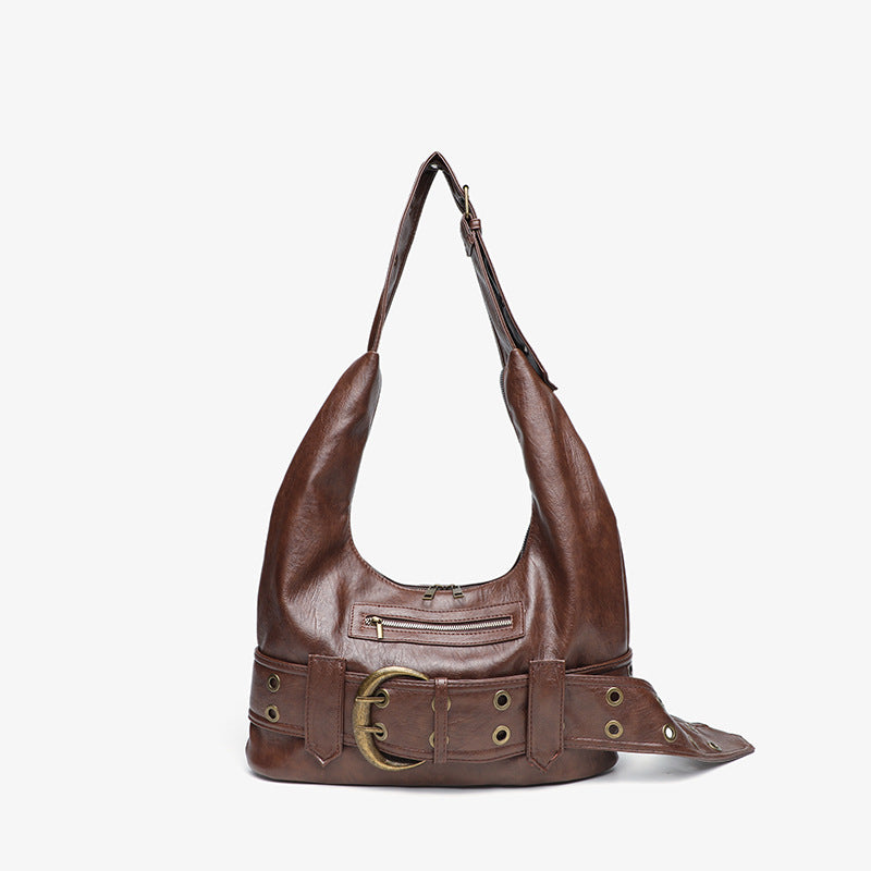 Women's Retro Large Capacity Black Charter Car Style Bags