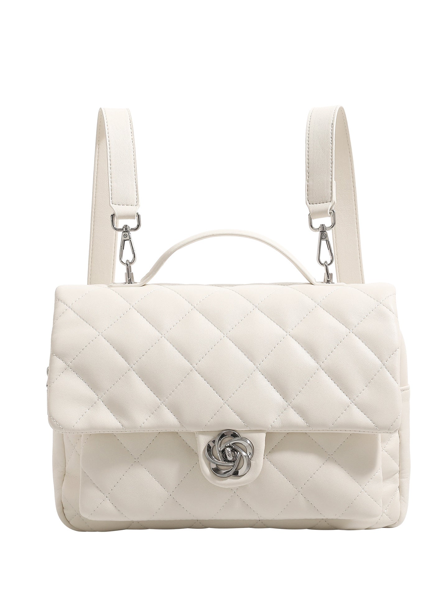 Women's High-grade Fashion Diamond Quilted Design Sense Leisure Backpacks