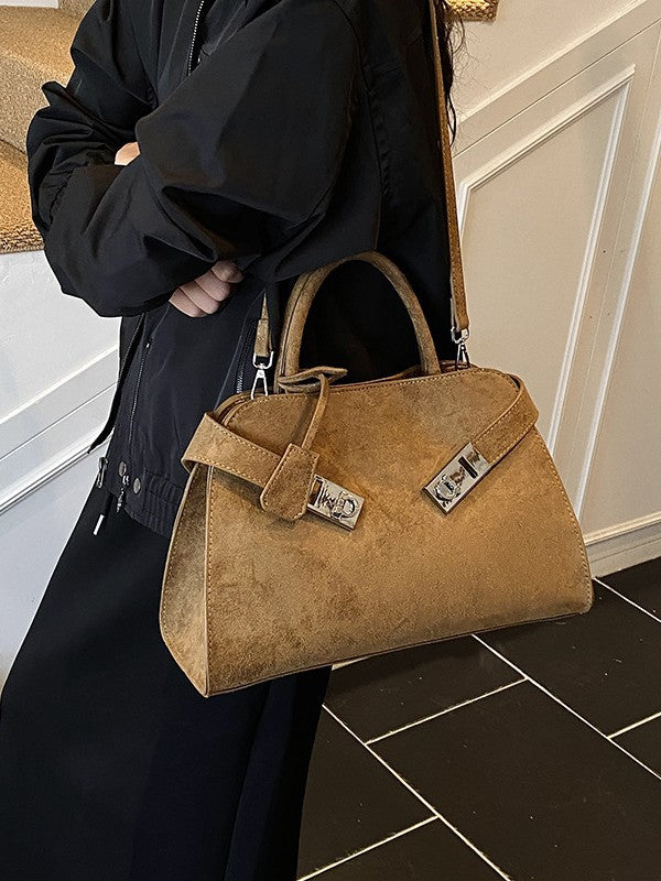 Women's Retro Frosted Leather Large Capacity Totes Women's Handbag