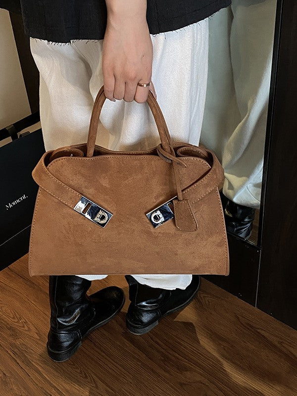 Women's Retro Frosted Leather Large Capacity Totes Women's Handbag