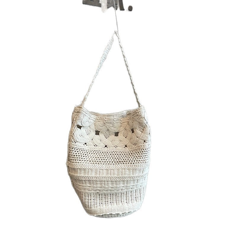 Weaving Hollow Seaside Vacation Beach Trendy Fashion Women's Shoulder Bag
