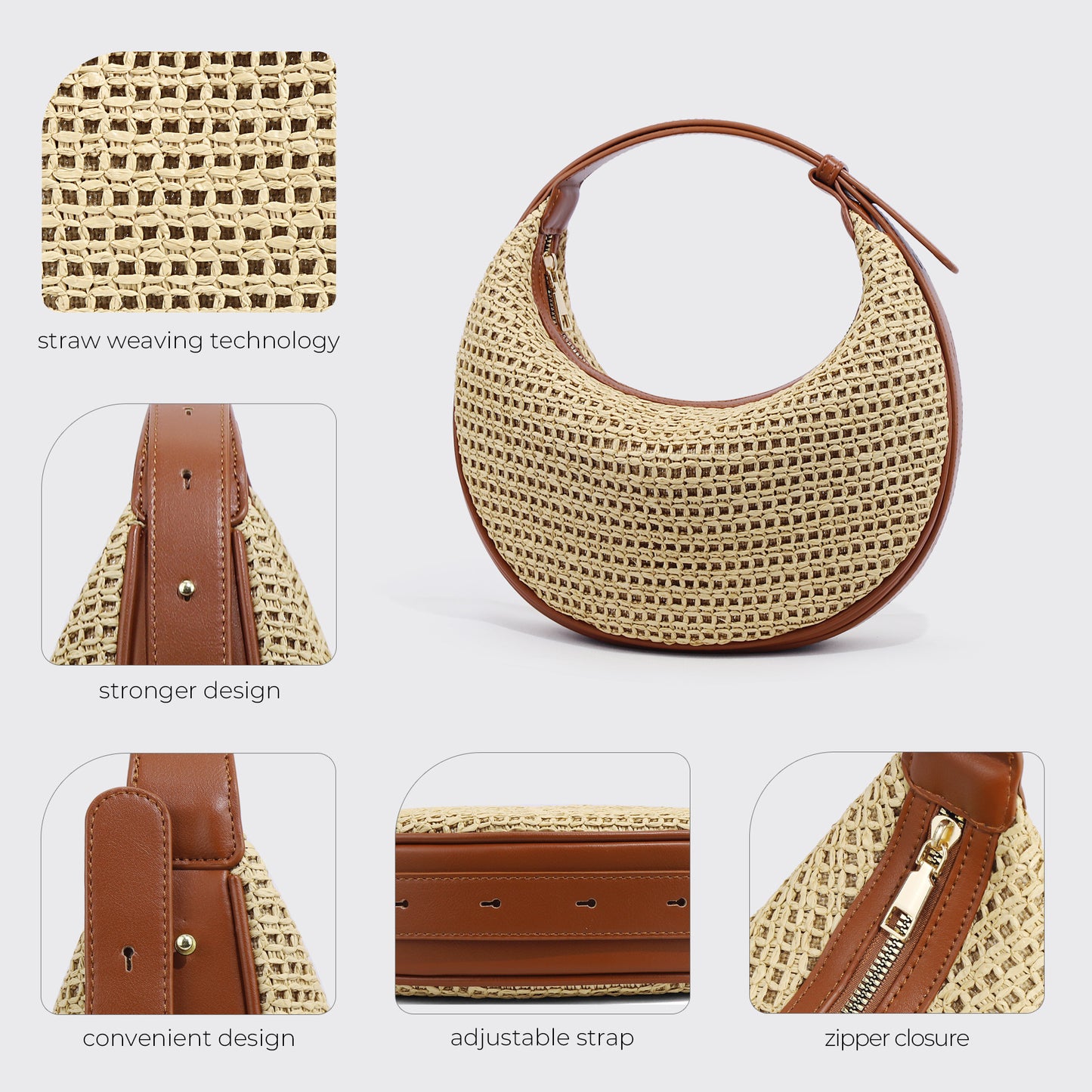Women's Summer Moon Underarm Niche Lightweight Bags