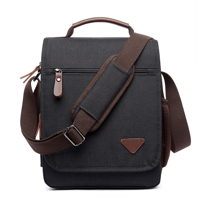 Men's Canvas Business Vintage Portable Waterproof Commuter Shoulder Bags