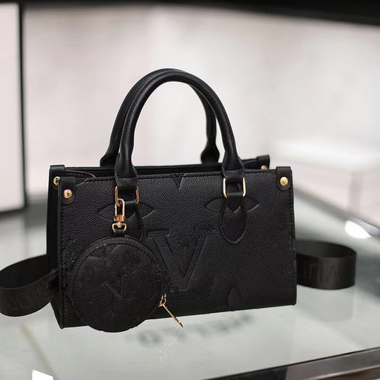 Women's Mini Embossed Large Capacity Portable Oblique Bags