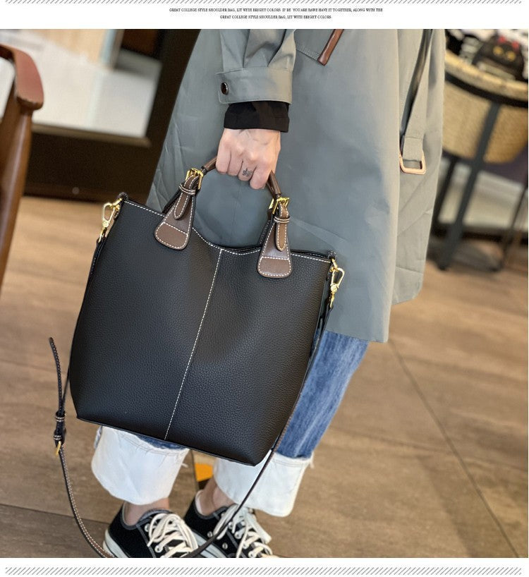 Women's Top Layer Cowhide High-grade Large Capacity Bags