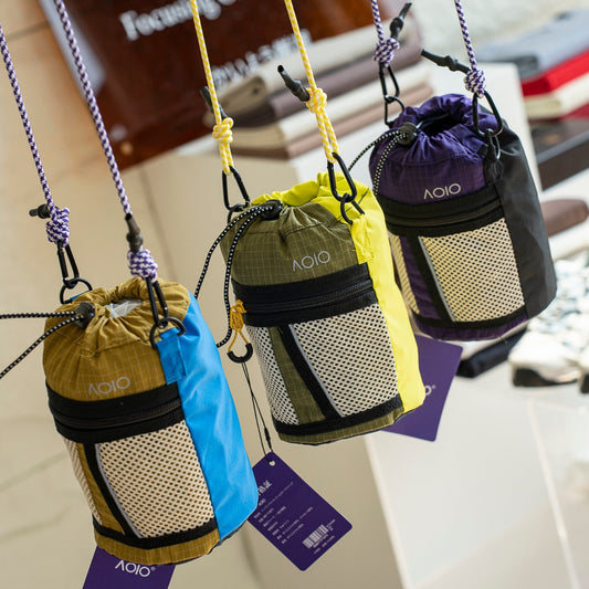 Women's & Men's Contrast Color Waterproof Bucket Bag