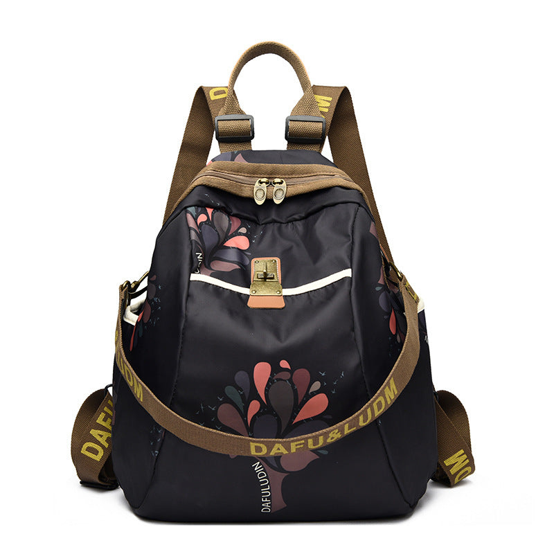 Women's Fashion Printing Large Capacity Oxford Cloth Women's Backpack
