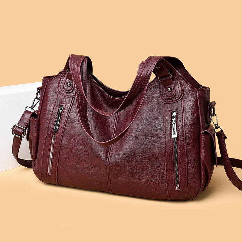 Women's Large Capacity Retro High-grade Fashion Commuter Shoulder Bags