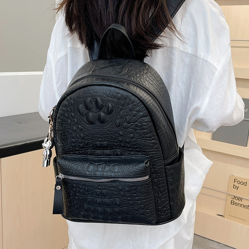 Women's Korean Versatile Large Capacity Simple Texture Women's Backpack
