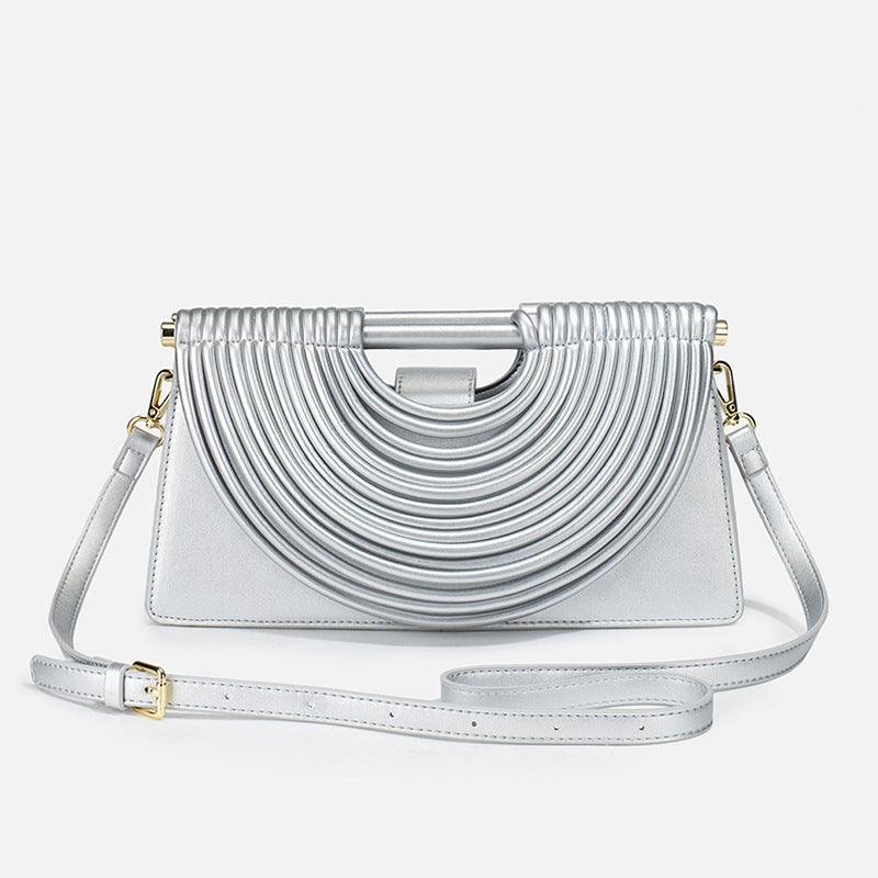 Women's Woven Clutch Fashion Personality Trend High-grade Small Square Bags