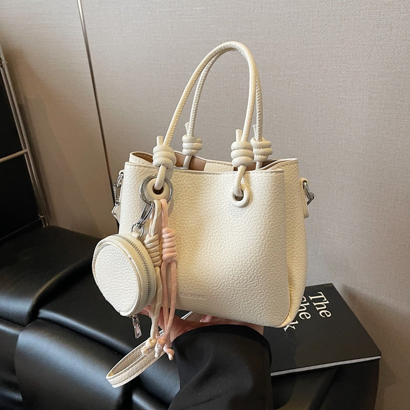 Versatile Spring Leisure Korean Style Fashionable High-grade Bucket Bag